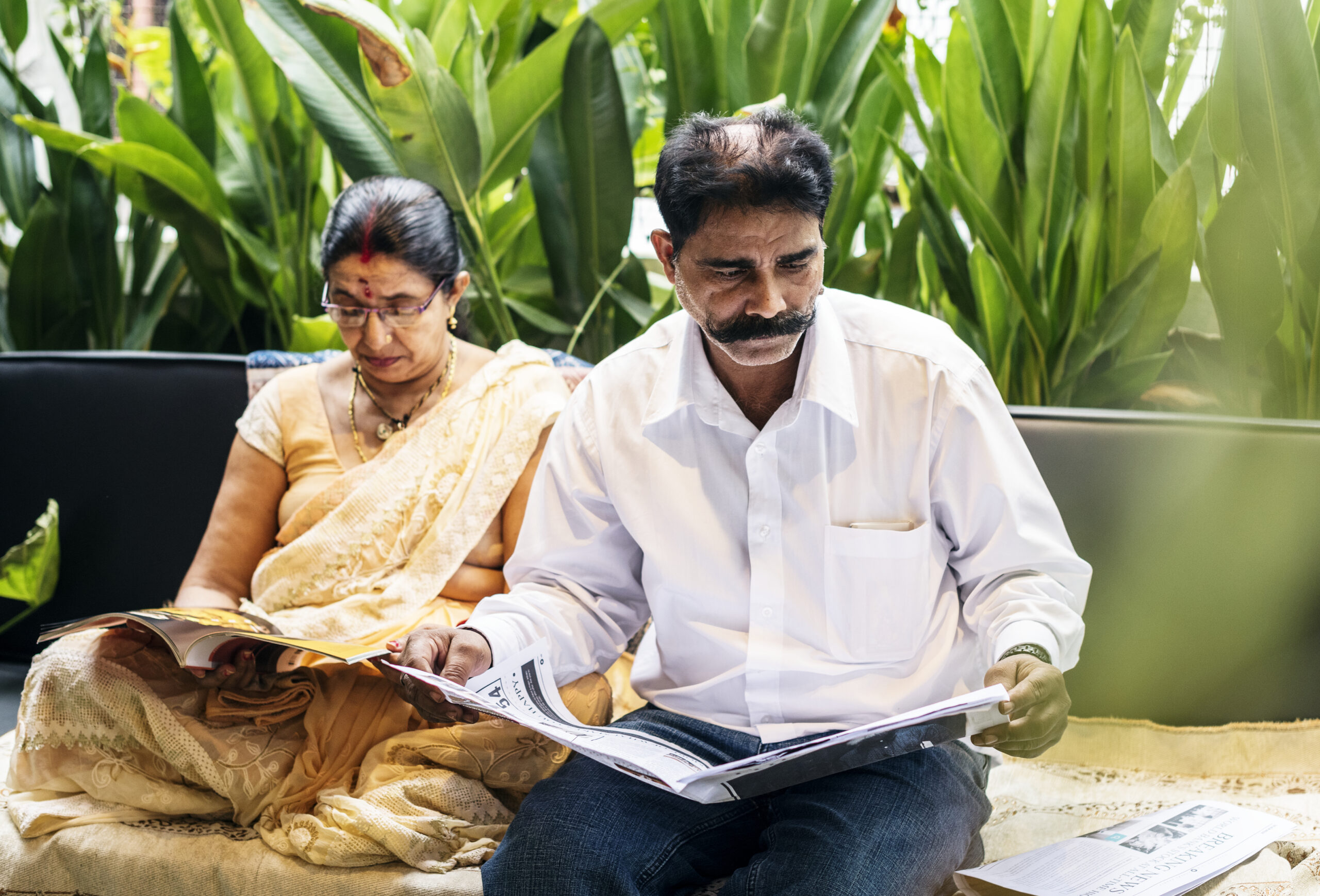 A happy Indian couple spending time together